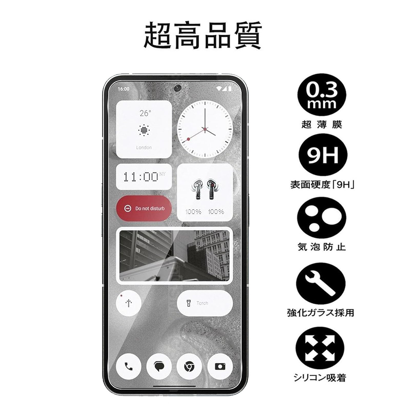 Amazon | 【2枚セット】For Nothing CMF Phone 1 ガラスフィルム